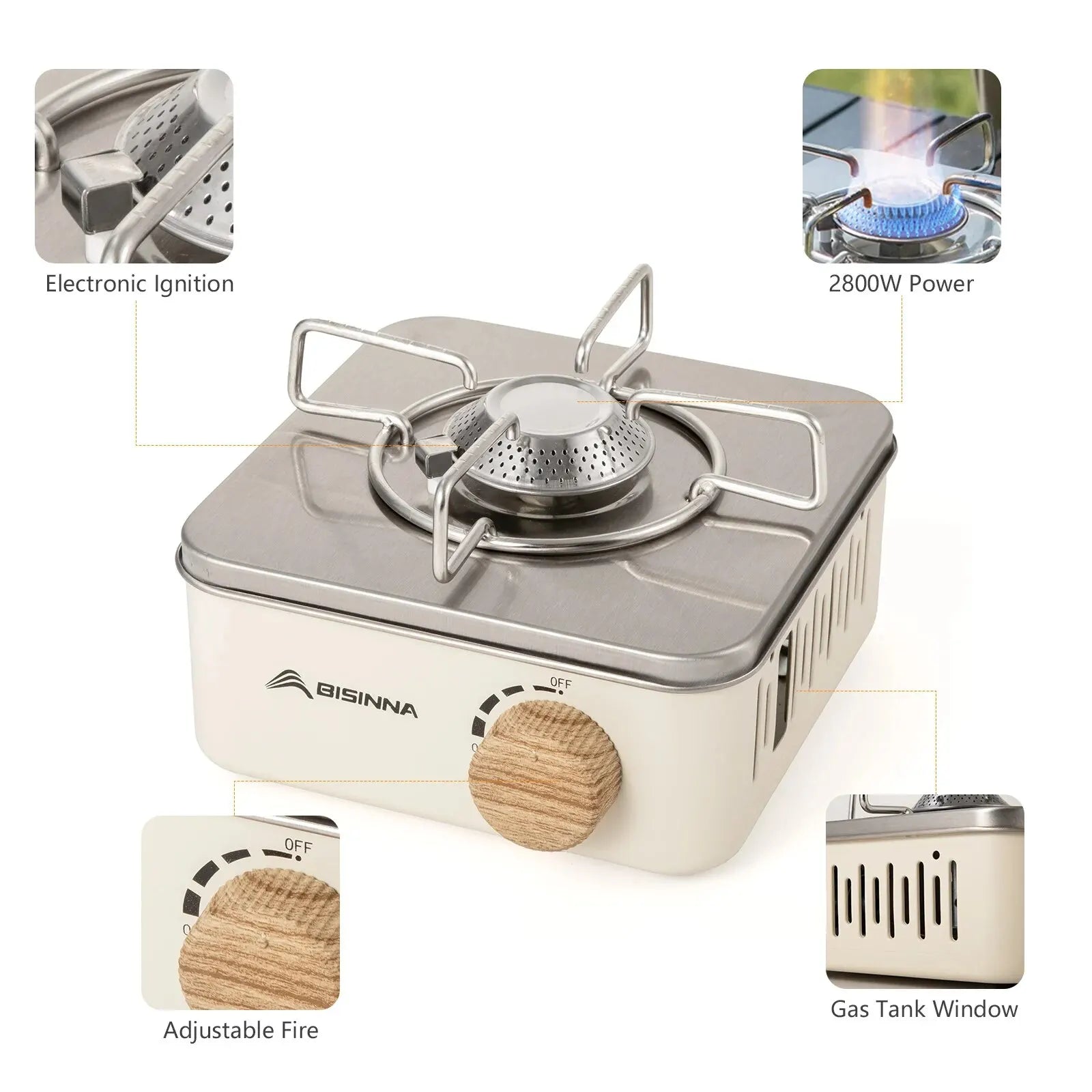 BISINNA Camping Gas Stove is a versatile, portable cooking solution