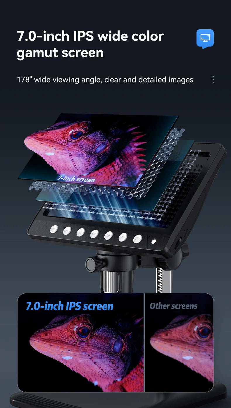 7-Inch IPS Digital Coin Microscope – Key Features