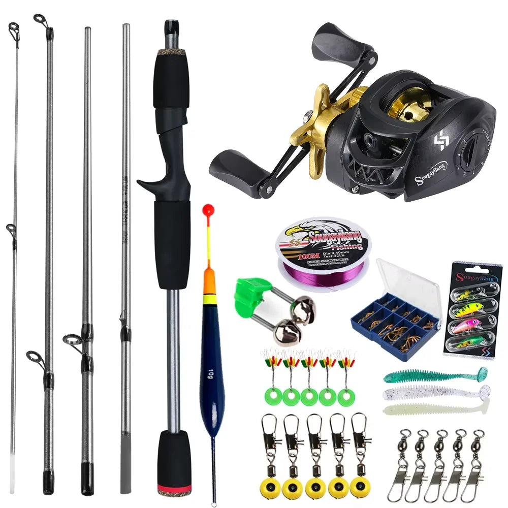 The Sougayilang Baitcasting Fishing Rod and Reel Combo