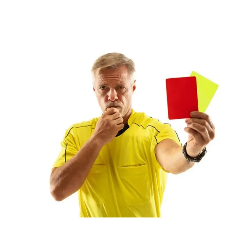 Soccer Referee Whistle Red and Yellow Card Tools