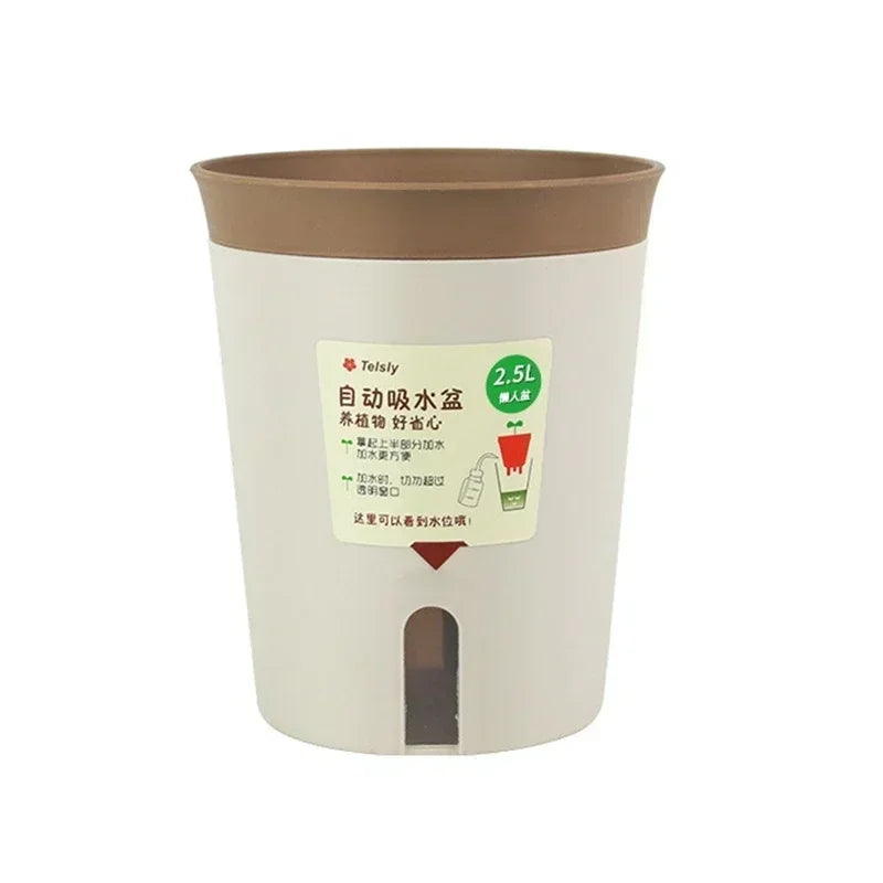 Automatic Self-Watering Plastic Flowerpot