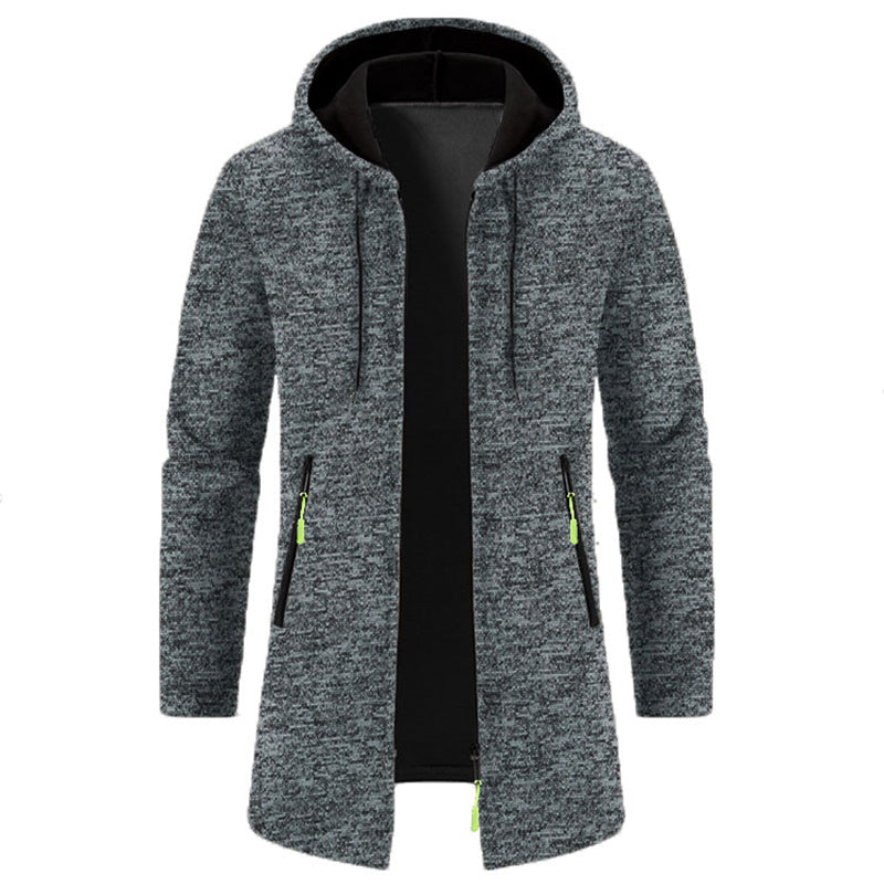 Men's Hoodies Long Sleeve Sweatshirts for Men Zipper Hooded Oversize Winter Top Jacket