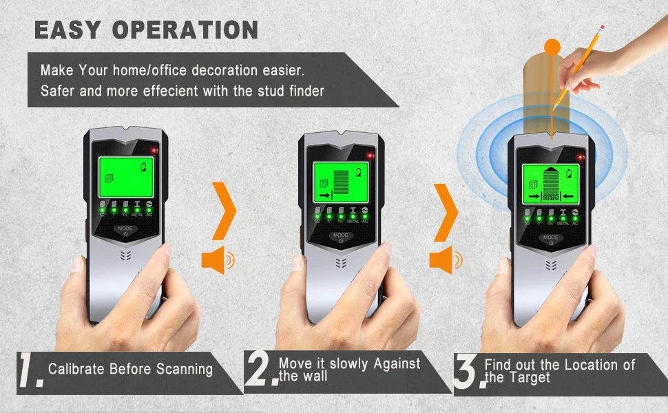 SH402 Wall Stud Finder Sensor Wall Scanner 5 in 1