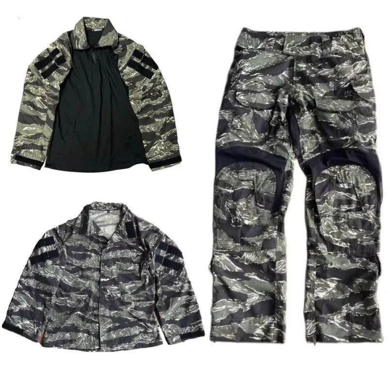 GEN3 Long Sleeved Green Tiger Outdoor Sports Training Combat Suit