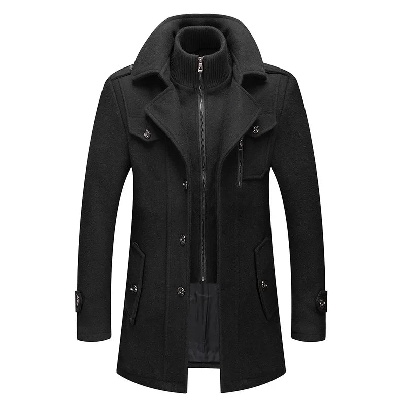 Men's Cashmere Trench Winter Jackets