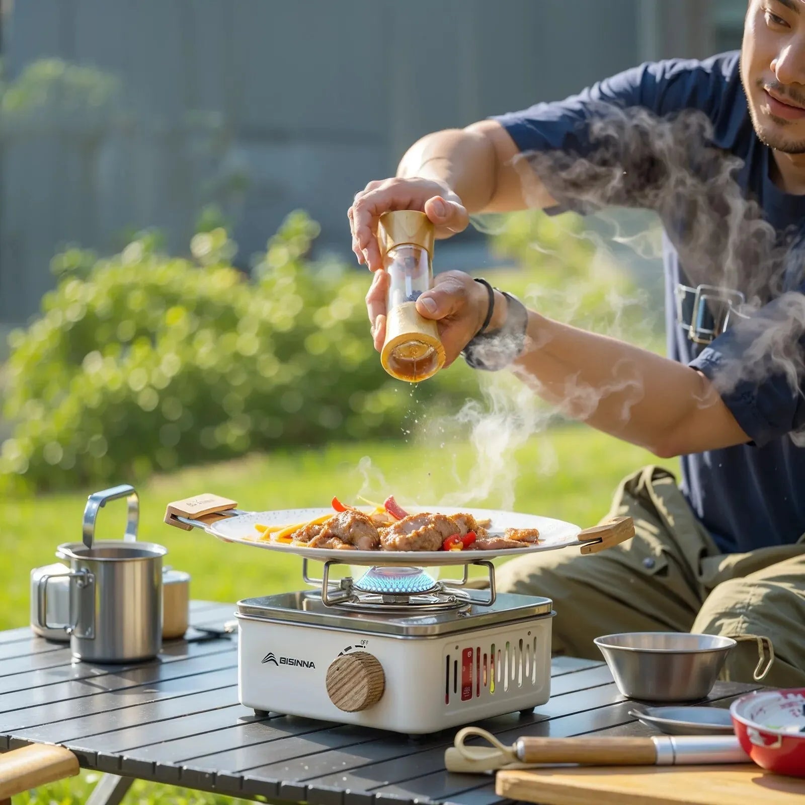 BISINNA Camping Gas Stove is a versatile, portable cooking solution