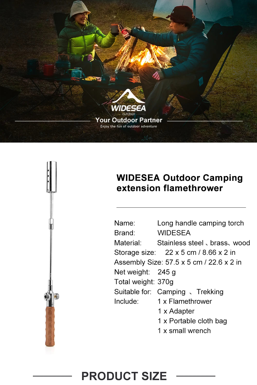 Widesea Camping Long Flame Igniter: