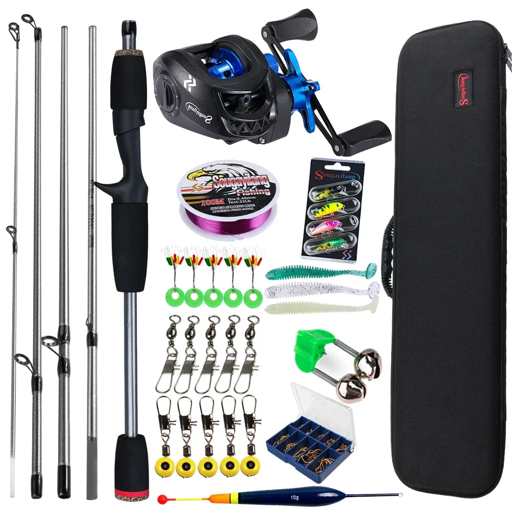 The Sougayilang Baitcasting Fishing Rod and Reel Combo