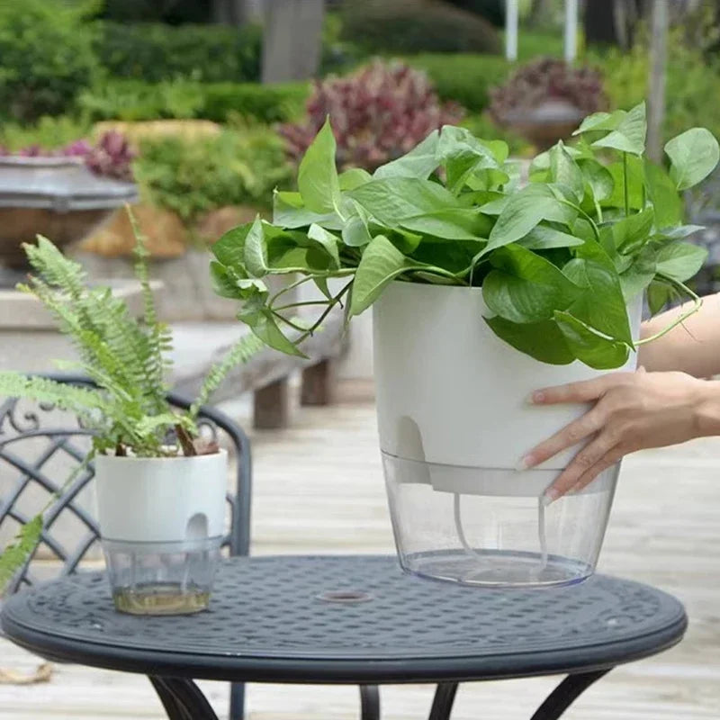 Self Watering Double Layer Flower Pot