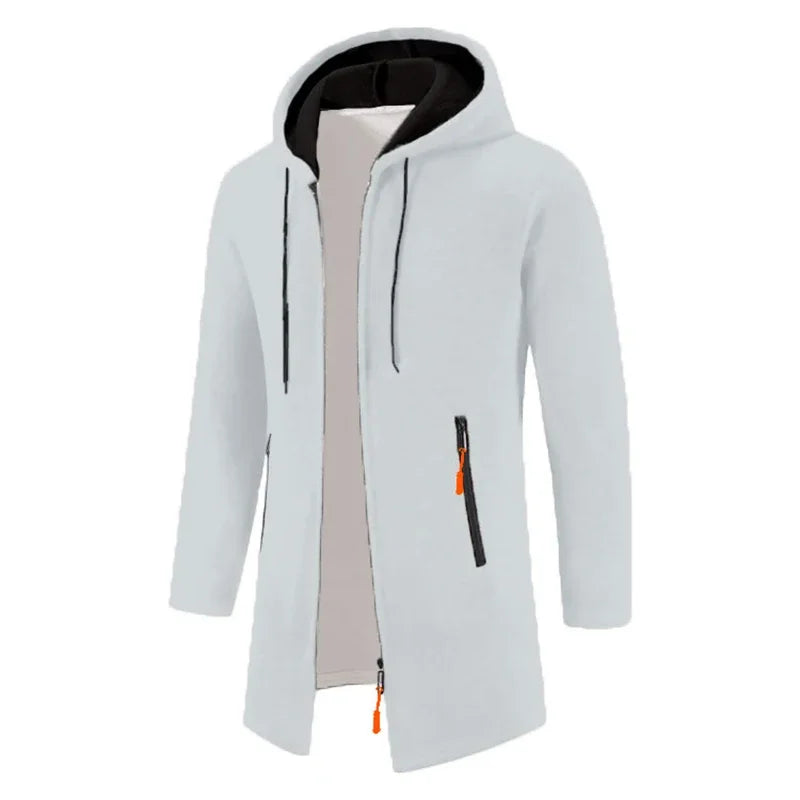 Men's Hoodies Long Sleeve Sweatshirts for Men Zipper Hooded Oversize Winter Top Jacket