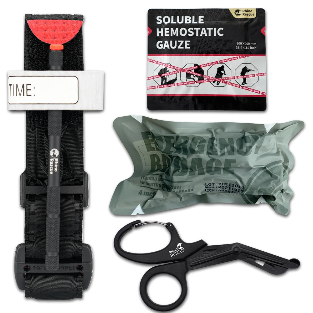 Rescue Trauma Kit Tactical for Emergency First Aid, IFAK Refill Supplies