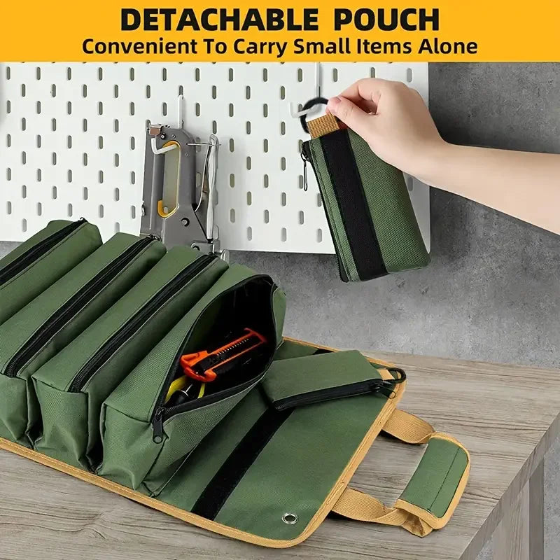 Multi-Purpose Tool Bag High Quality Professional Multi Pocket Hardware Tools Pouch Roll UP Portable Small Tools Organizer Bag