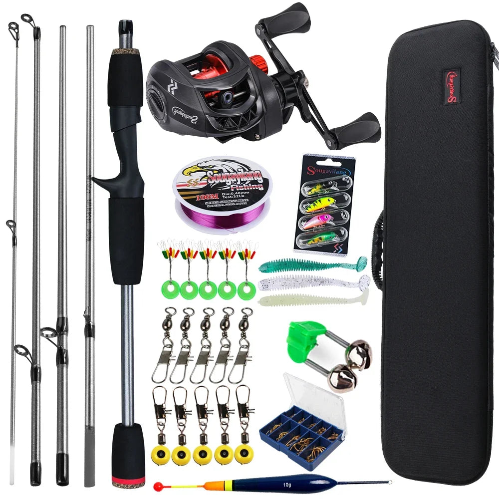 The Sougayilang Baitcasting Fishing Rod and Reel Combo