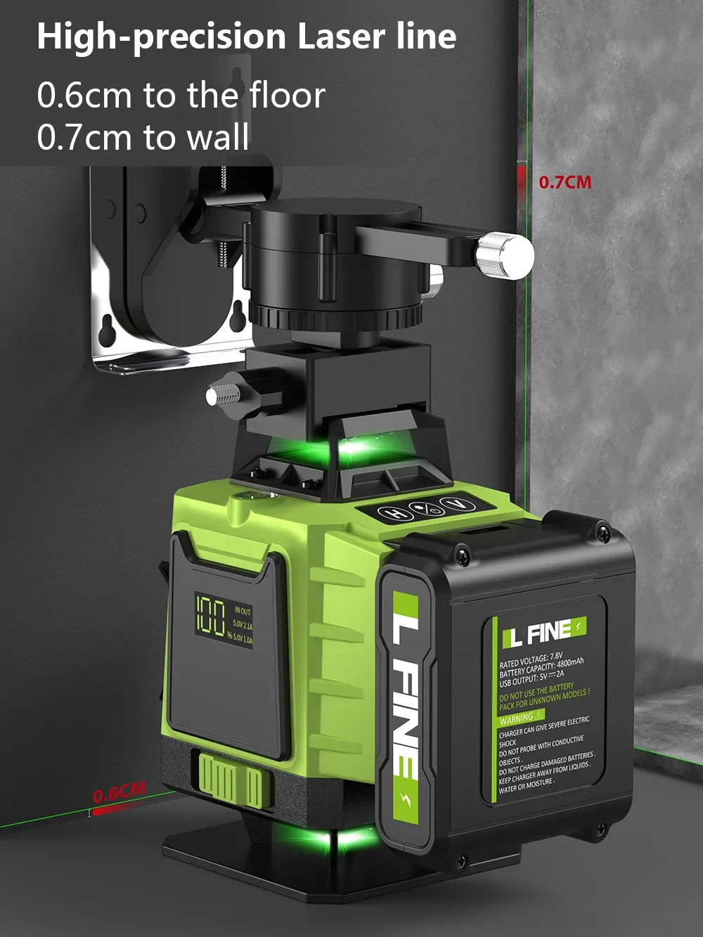 LFINE 3D/4D Laser Level (12/16 Lines) with Remote Control