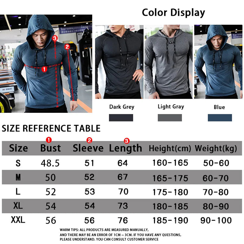 Men's Fitness Tracksuit with Hoodie