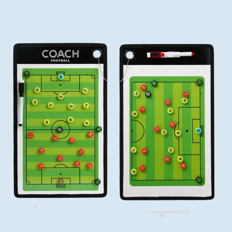 Soccer Ball Tactical Board Magnetic Football Coaching Clipboard