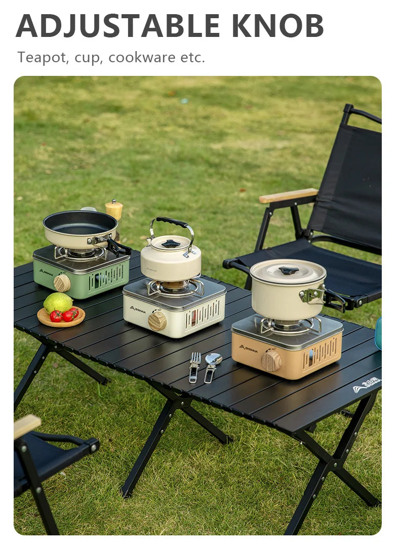 BISINNA Camping Gas Stove is a versatile, portable cooking solution