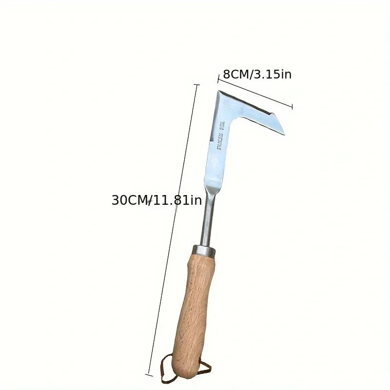 Stainless Steel Wood Handle Garden Weeder