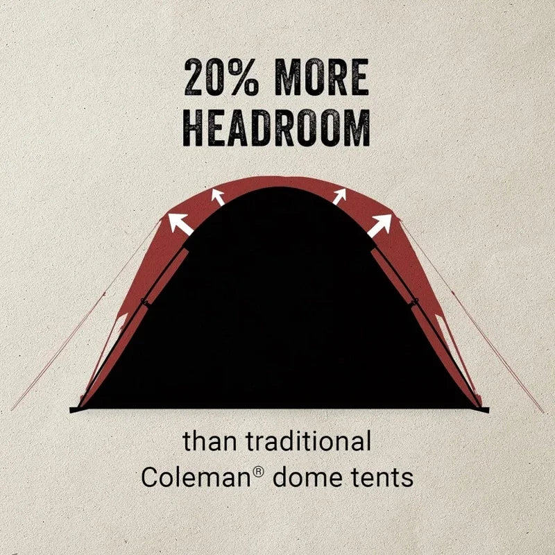 Skydome Camping Tent with Full-Fly Weather Vestibule