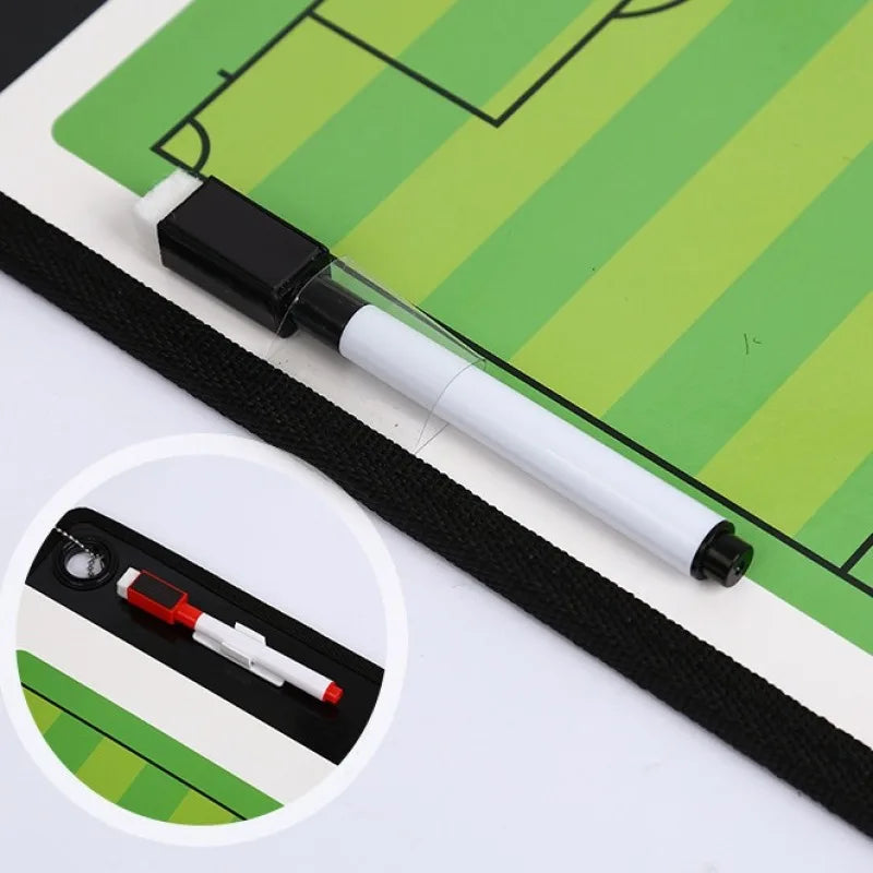 Soccer Ball Tactical Board Magnetic Football Coaching Clipboard