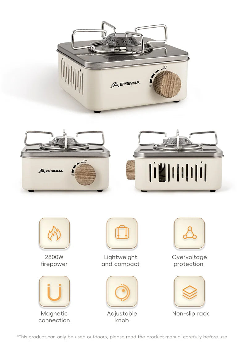 BISINNA Camping Gas Stove is a versatile, portable cooking solution