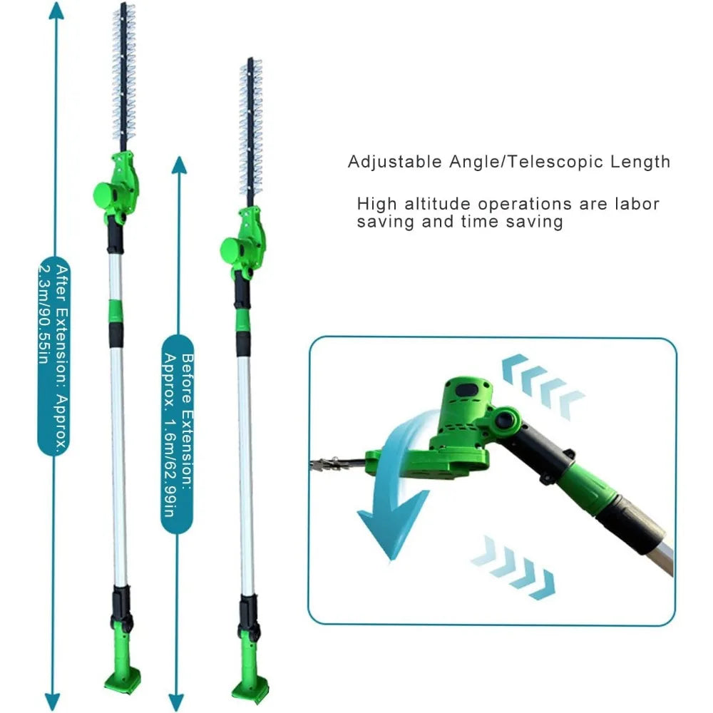 Electric Hedge Trimmer, Power Hedge Trimmer Adjustable Angle for Garden, Generic8rm2sha4gx