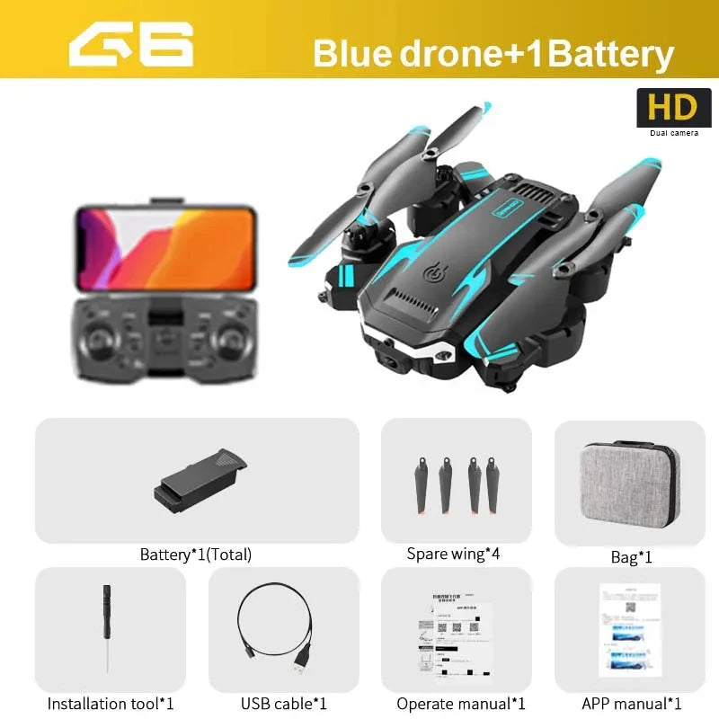 KBDFA G6 New Professional Foldable Quadcopter Aerial Drone S6 HD Camera