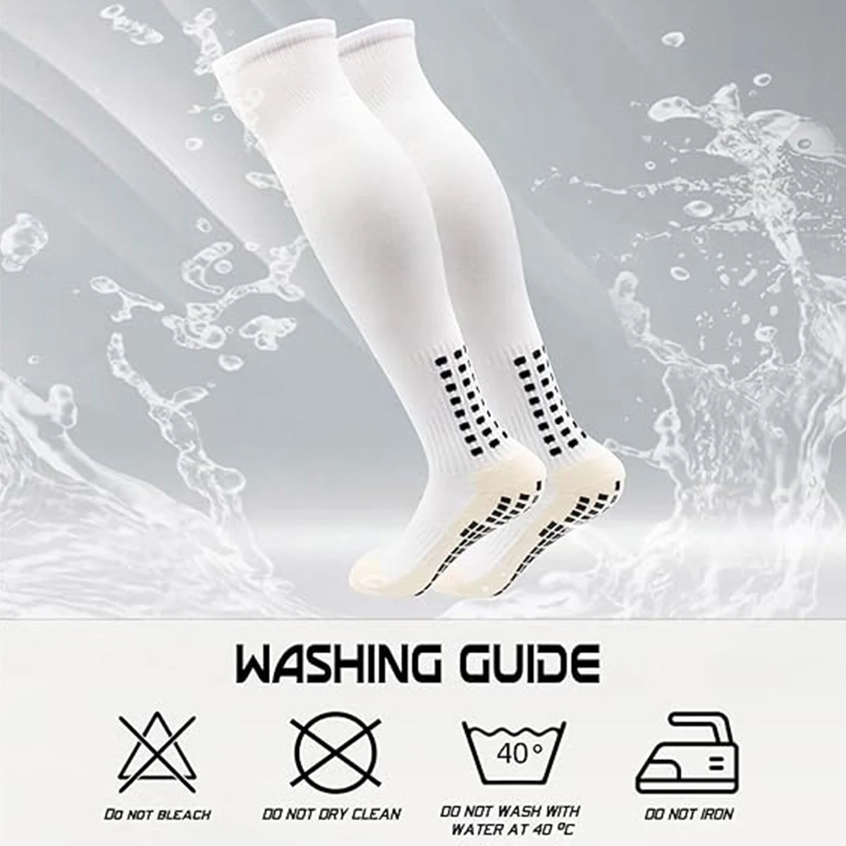 Sports Grip Socks 1/2Pairs Anti-Slip Technology