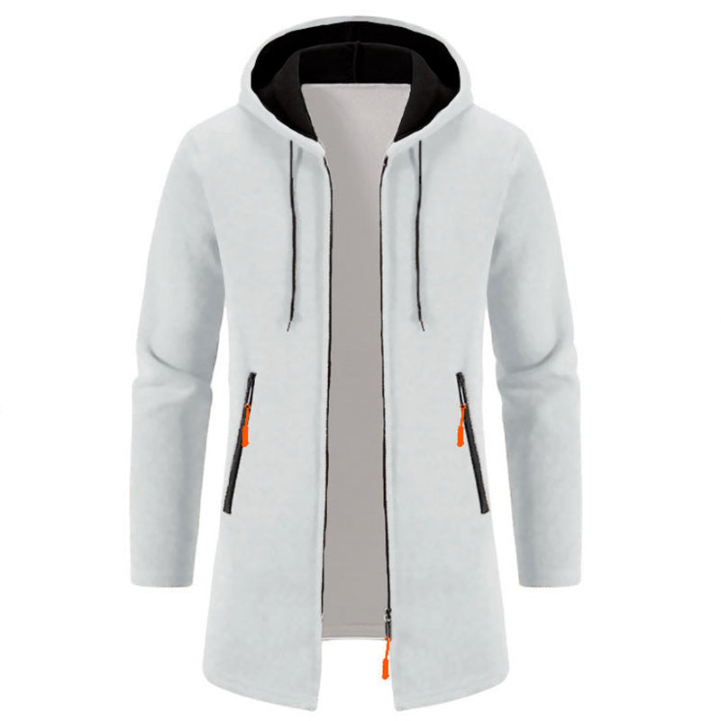 Men's Hoodies Long Sleeve Sweatshirts for Men Zipper Hooded Oversize Winter Top Jacket