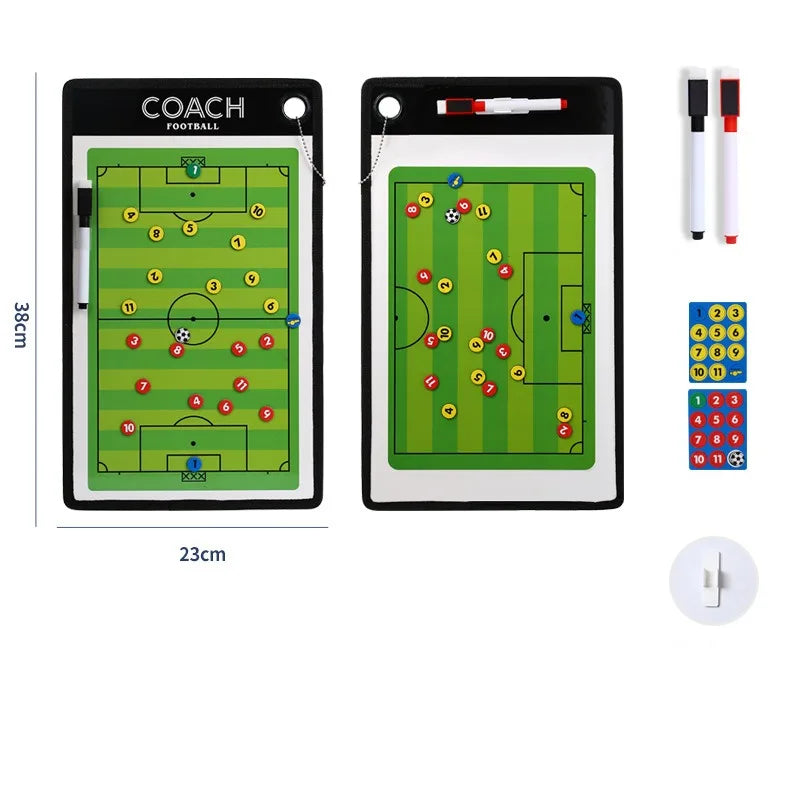 Soccer Ball Tactical Board Magnetic Football Coaching Clipboard