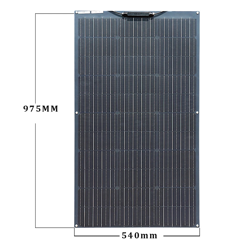 An 18V, 100W solar panel with a 12V output is a flexible and versatile photovoltaic module