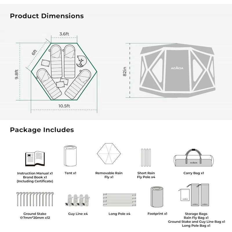 Space Camping Tent XL