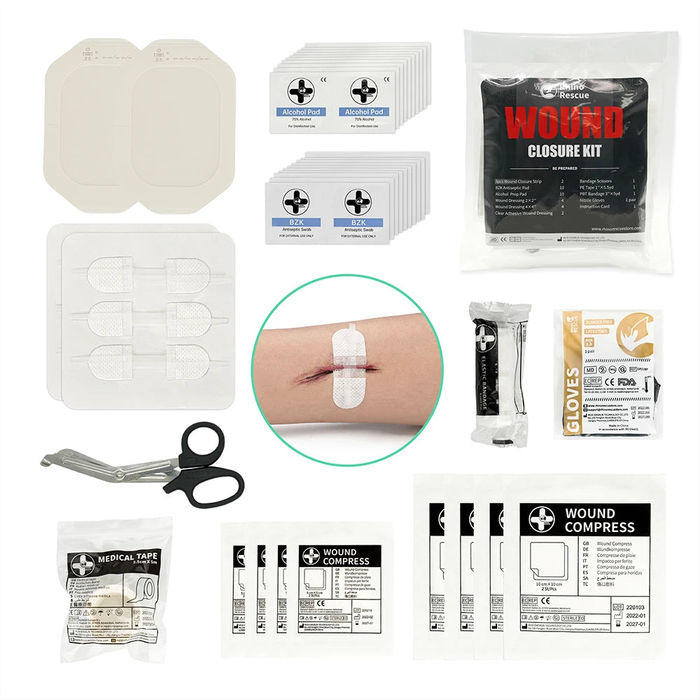 Rescue Trauma Kit Tactical for Emergency First Aid, IFAK Refill Supplies