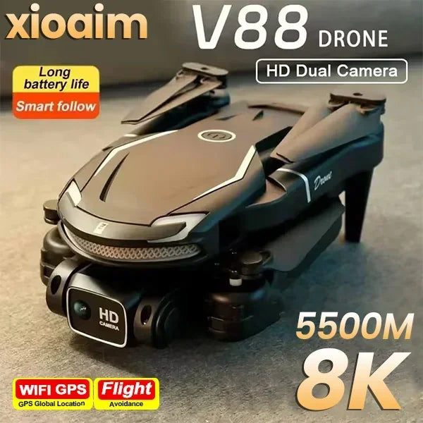 For Xiaomi V88 Drone 8K 5G GPS Professional HD Aerial Photography Remote Control