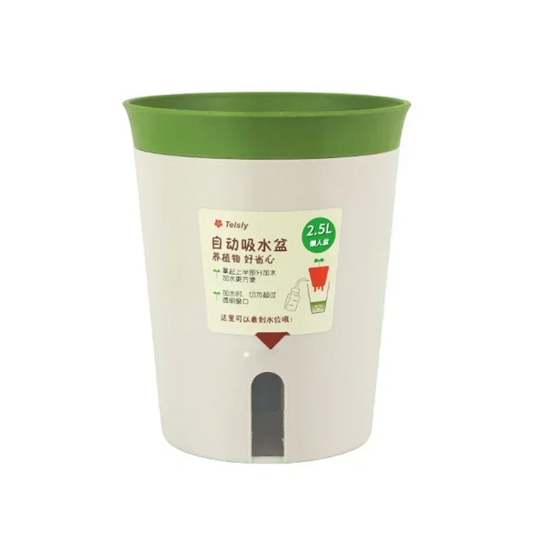 Automatic Self-Watering Plastic Flowerpot