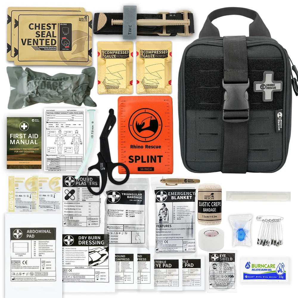 RHINO RESCUE-SE IFAK Trauma First Aid Kit,Tactical Medical Pouch ,Emergency Survival