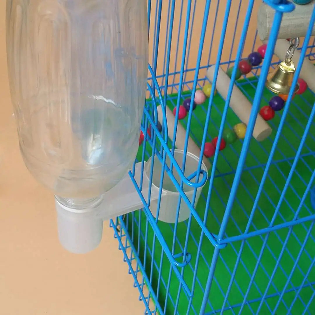 Plastic Pet Bird Drinker Feeder Water Bottle  Automatic Water Dispenser For Birds