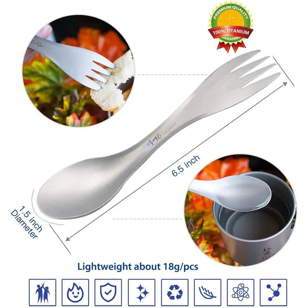 Ultralight EDC Pure Titanium Spork