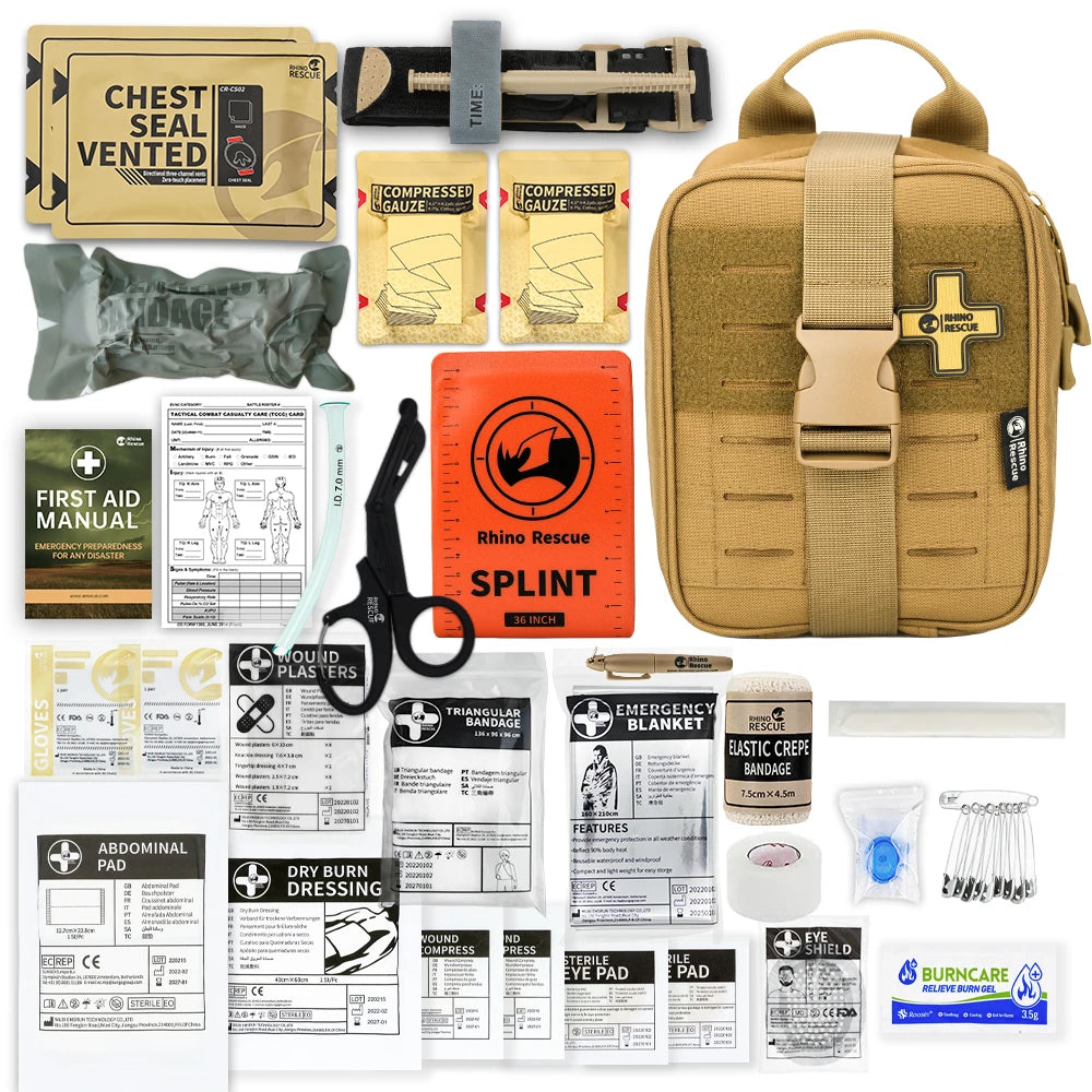 RHINO RESCUE-SE IFAK Trauma First Aid Kit,Tactical Medical Pouch ,Emergency Survival