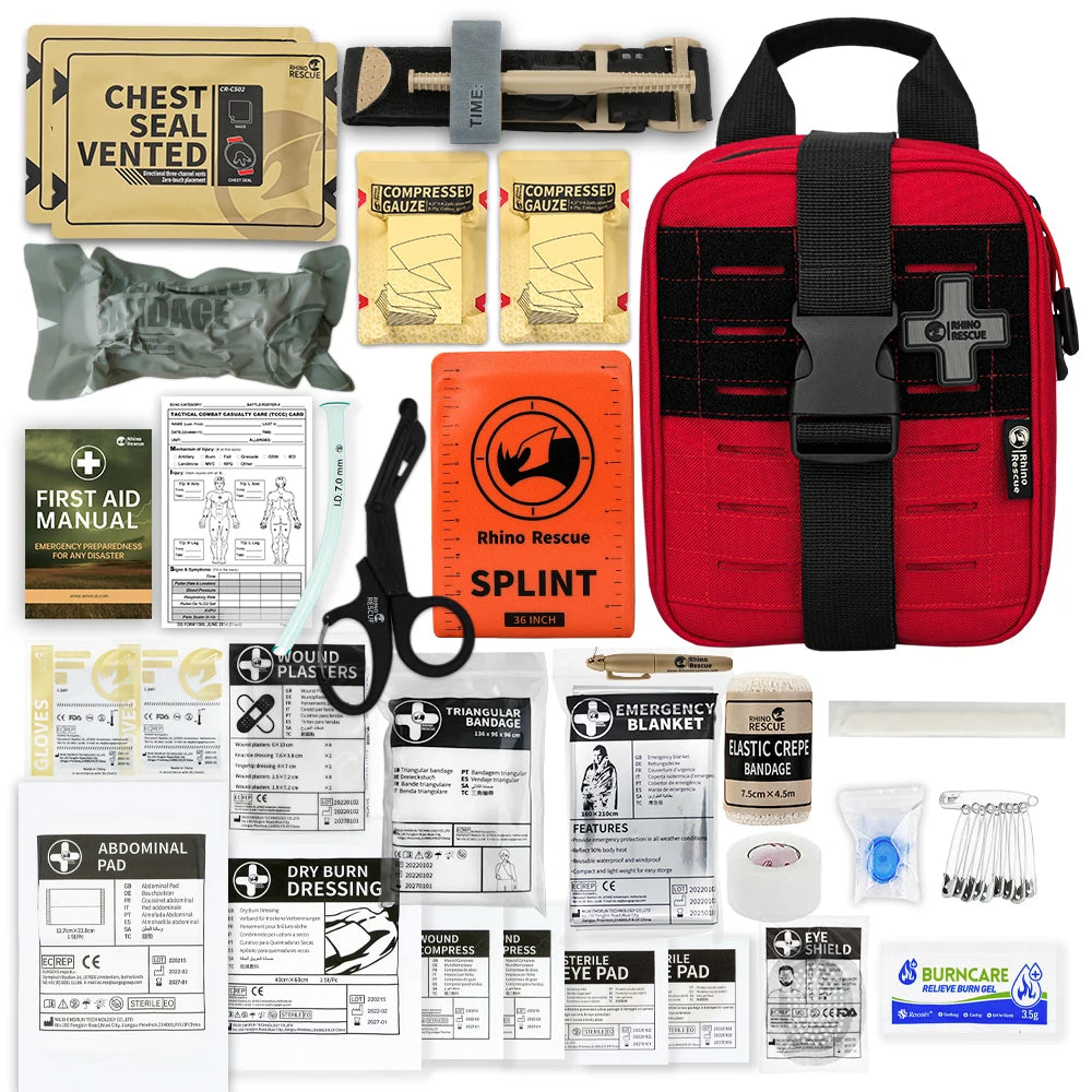 RHINO RESCUE-SE IFAK Trauma First Aid Kit,Tactical Medical Pouch ,Emergency Survival