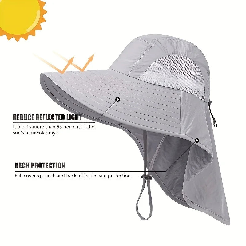 Breathable Wide-Brimmed Sun Hat