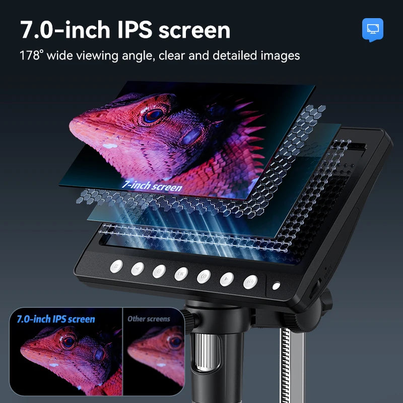 7-Inch IPS Digital Coin Microscope – Key Features