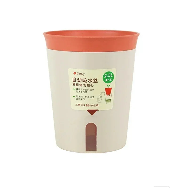 Automatic Self-Watering Plastic Flowerpot