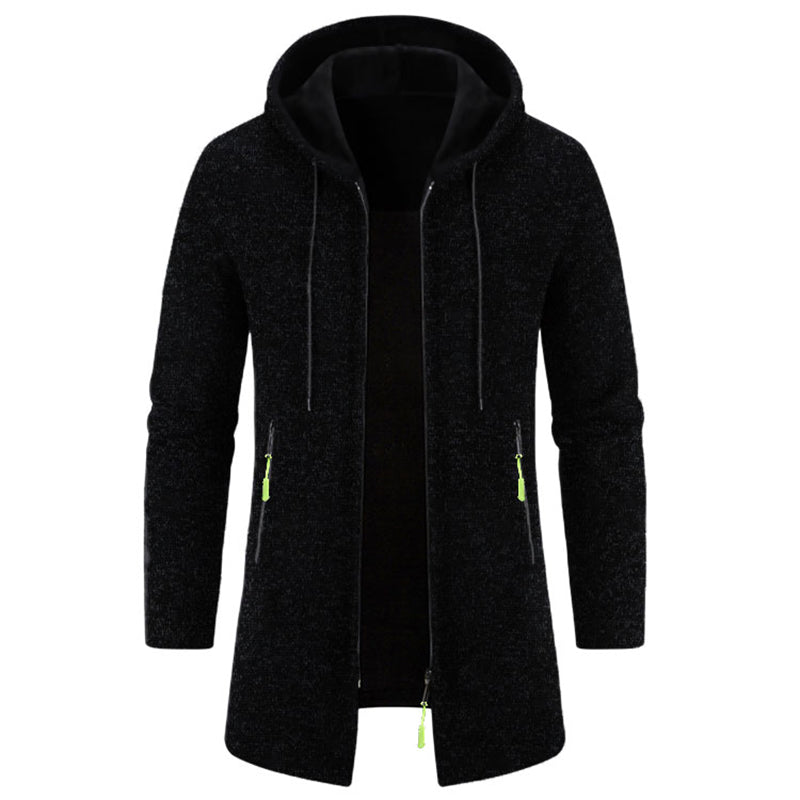 Men's Hoodies Long Sleeve Sweatshirts for Men Zipper Hooded Oversize Winter Top Jacket