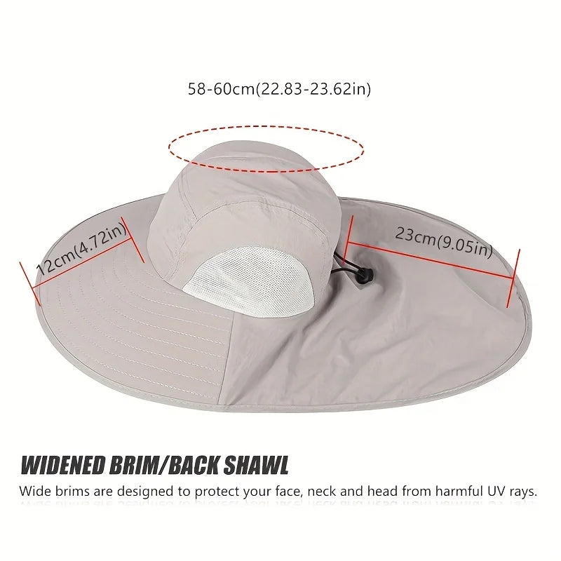 Breathable Wide-Brimmed Sun Hat