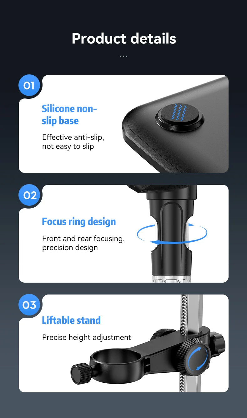 7-Inch IPS Digital Coin Microscope – Key Features