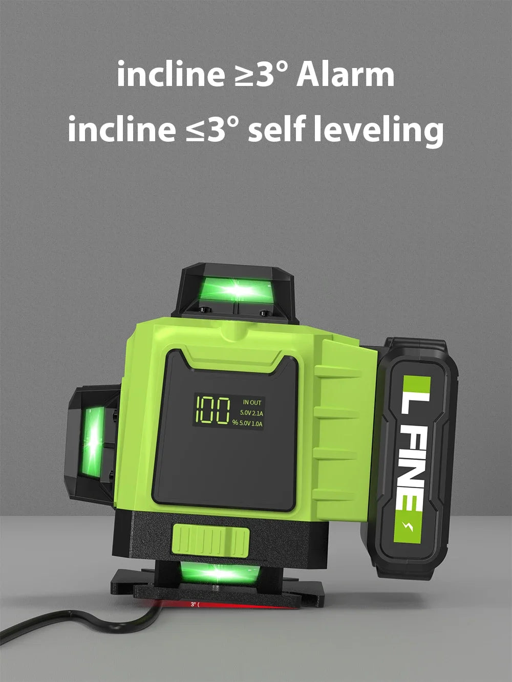 LFINE 3D/4D Laser Level (12/16 Lines) with Remote Control