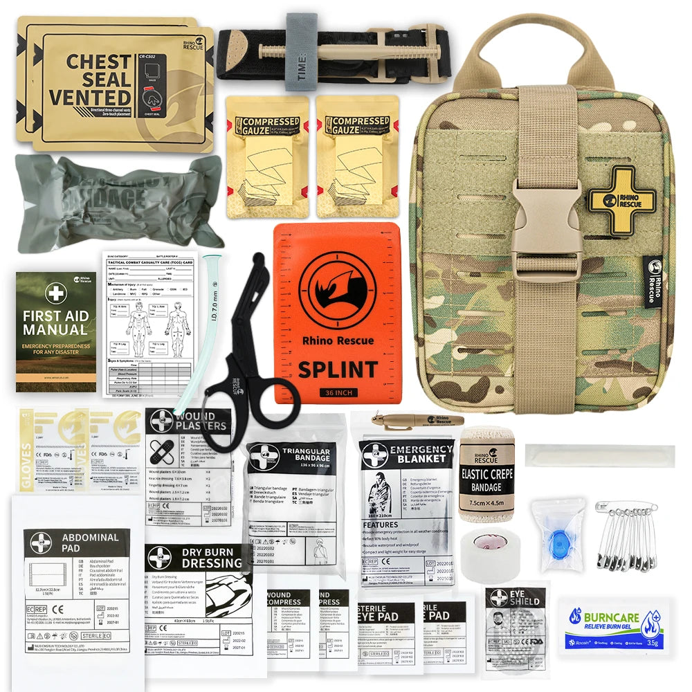 RHINO RESCUE-SE IFAK Trauma First Aid Kit,Tactical Medical Pouch ,Emergency Survival